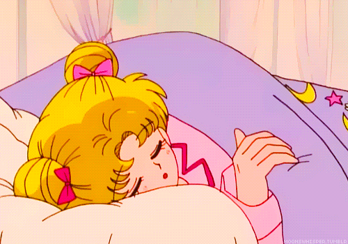 Definitely Time For Bed. Started Working On My Portfolio Site Today, But Still Have A Long Way To… GIF - SailorMoon BedTime Sleepy GIFs