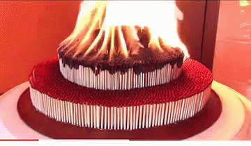 Birthday Cake Burning Candles Fire Gif Fire Birthday Gif By America S Funniest Home Videos Find Happy Birthday Gif Images With Name Online Free Decoracion De Unas