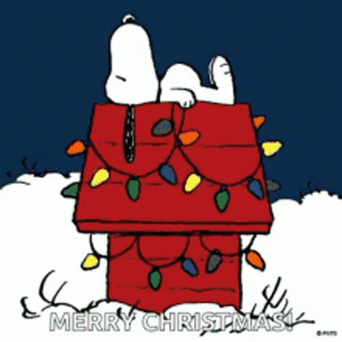 Merry Christmas Snoopy GIF - MerryChristmas Snoopy Peanuts GIFs