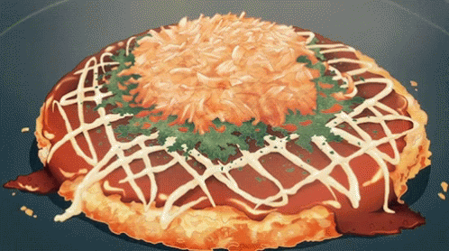 Okonomiyaki Japanese Food GIF - Okonomiyaki JapaneseFood AnimeFood GIFs