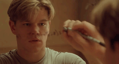 Image result for good will hunting math gif