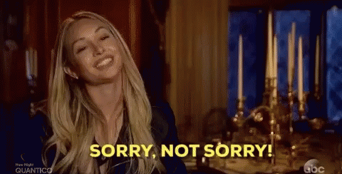 Image result for sorry not sorry meme"