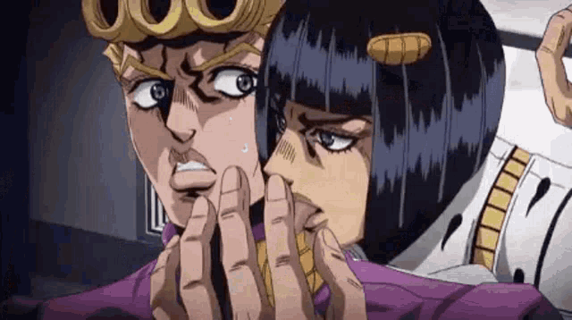 Bruno Bucciarati Lick Face GIF pic Bruno Bucciarati Lick Face GIF pic