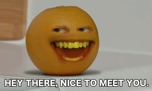 Orange Nice To Meet You GIF - Orange NiceToMeetYou HeyThere - Discover ...