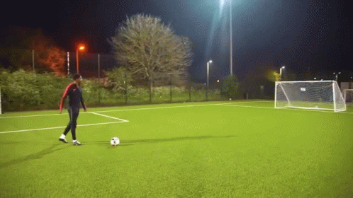 Soccer Ball Kick Goal Post Gif Soccerballkick Goalpost Bounceoff Discover Share Gifs