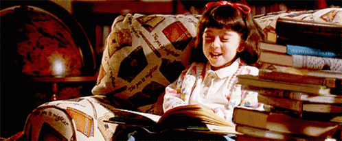Matilda Kids GIF - Matilda Kids Reading - Descubre & Comparte GIFs