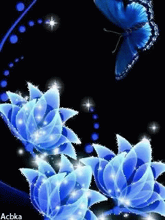Blue Flowers Gif Blue Flowers Animation Discover Share Gifs