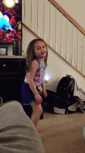 Image result for kid dancing around the room gif