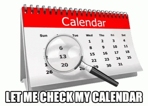 let me check my calendar gif calendar check let discover share