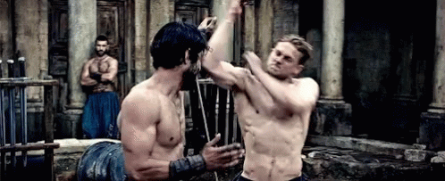 Charlie Hunnam King Arthur GIF - CharlieHunnam KingArthur Slap ...