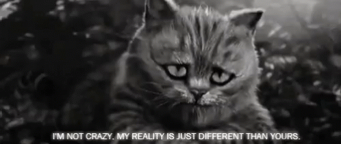 Im Not Crazy GIF - Imnotcrazy Reality Aliceinwonderland GIFs