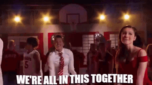 We Are All In This Together High School Musical Gif Weareallinthistogether Highschoolmusical Highschoolmusicaltheseries Descubre Comparte Gifs