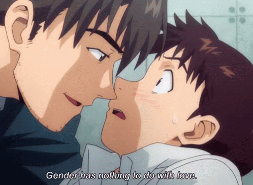 gay anime shows with lots of tonging