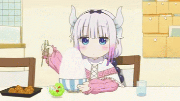 Kanna Eating GIF - Kanna Eating Anime - Discover & Share GIFs