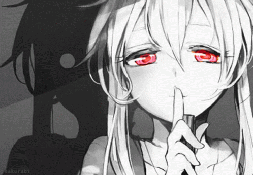 Creepy anime girl gif