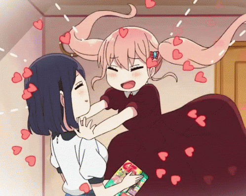 Anime heart attack gif
