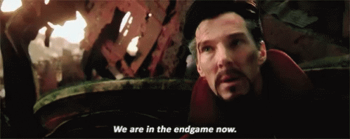 Image result for we're in the endgame now gif