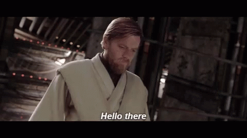Image result for star wars hello there gif