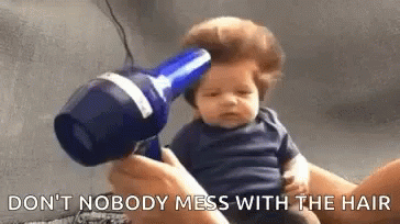 Baby Hair Dryer GIF - Baby HairDryer - Discover & Share GIFs