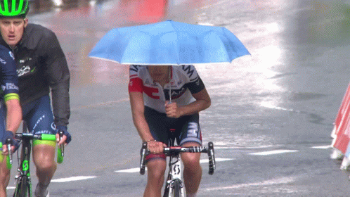 how to bike in the rain