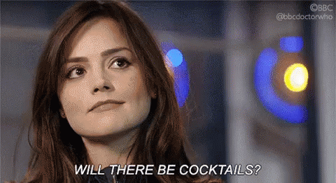 Image result for will there be cocktails gif clara oswald
