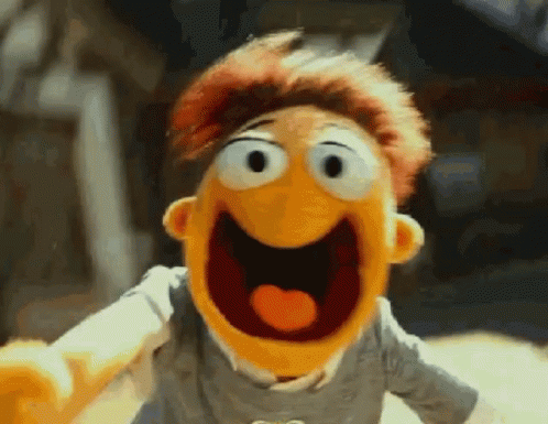 Screaming Muppet GIF - Screaming Muppet Happy - Discover & Share GIFs
