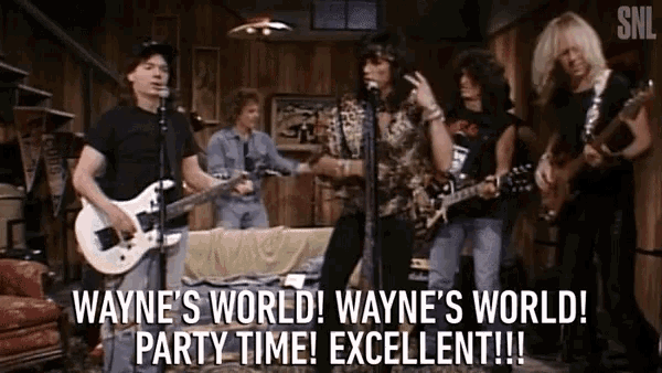Waynes World Party Time Gif Waynesworld Partytime Excellent Discover Share Gifs