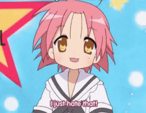 Anime middle finger gif