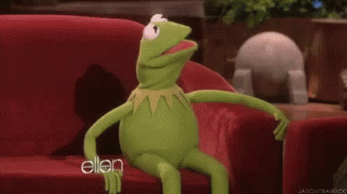 Image result for surprised kermit gif