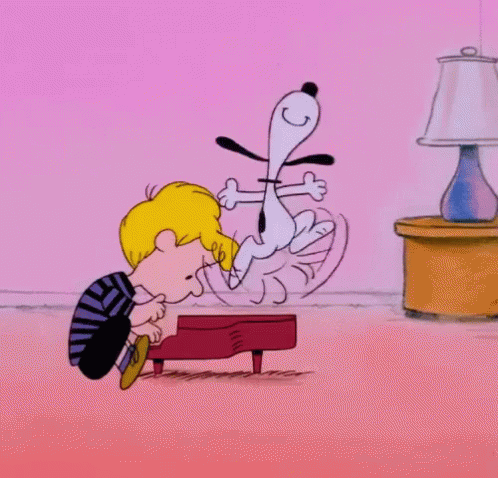 Snoopy Piano GIFs | Tenor