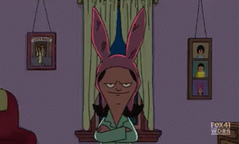 Devious Stare Down - Bob&#39;s Burgers GIF - BobsBurgers Louise LouiseBelcher - Discover & Share GIFs