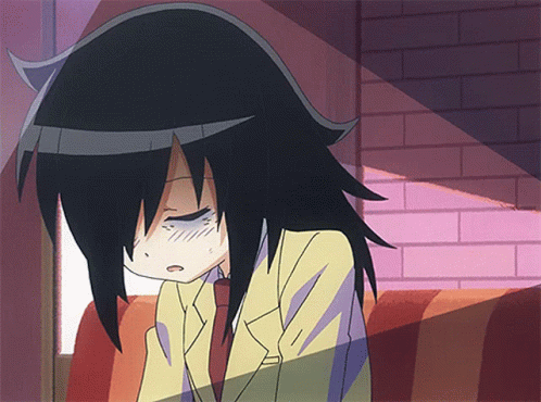 Anime Girl GIF - Anime Girl Tired - Discover & Share GIFs