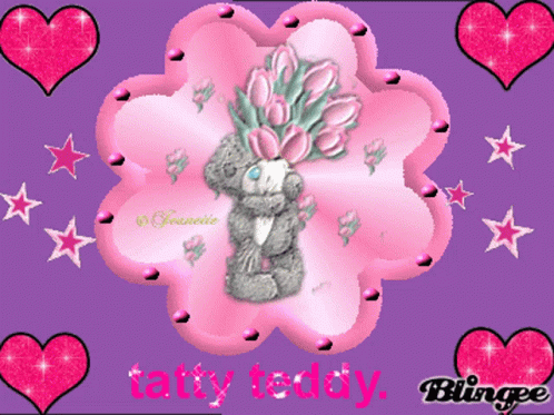 pink tatty teddy