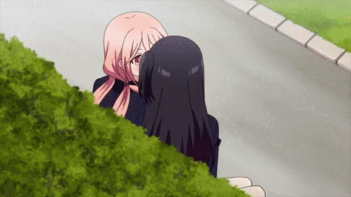 Cute Romantic Anime Kiss GIF
