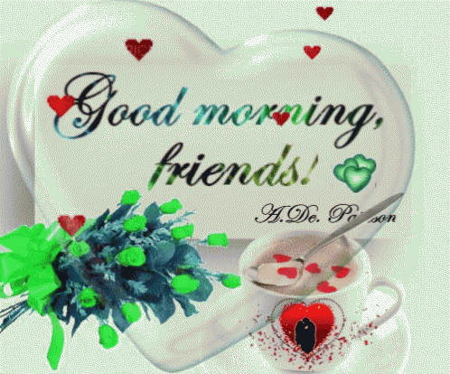 good morning friends gif