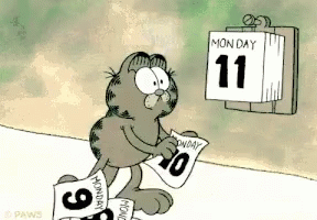 Monday Garfield GIF - Monday Garfield Calendar - Discover & Share GIFs