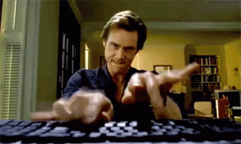 Typing Jim Carrey GIF - Typing JimCarrey Jim GIFs