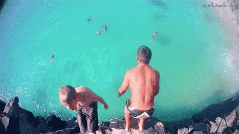 Cliff Jumping In Hawaii GIF Cliff Jumping In Hawaii GIF