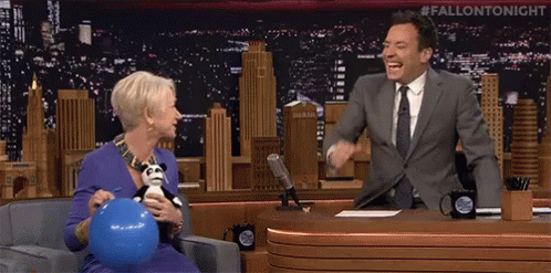 helen mirren laugh gif