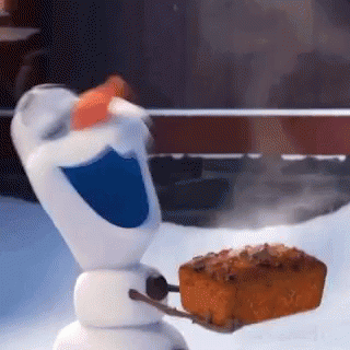 Olaf Fruitcake GIF - Olaf Fruitcake Eating - Discover & Share GIFs