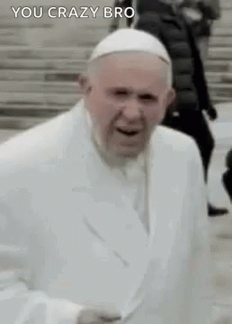 Pope No Smh GIF - PopeNo Smh PapaNO GIFs
