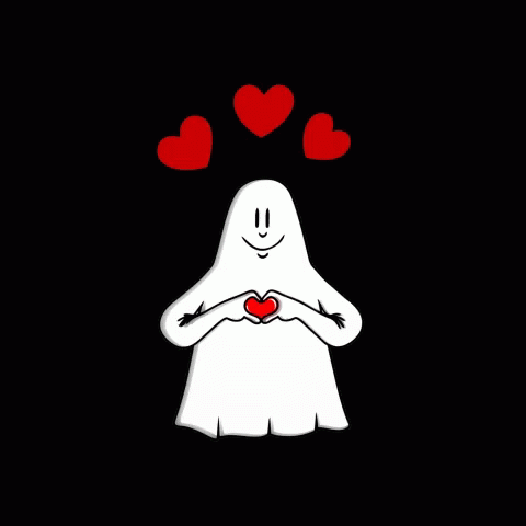 Ghost Love Ghost GIF - Ghost LoveGhost Hearts - Discover & Share GIFs