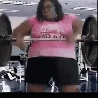 Fat Lady Lifting Weight GIF - FatLady LiftingWeight Gym - Discover ...