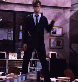 photo Matthew Gray Gubler Dancing spencer reid dance move gif spencerreid dancemove discover share gifs