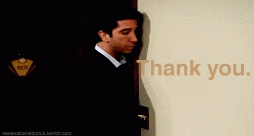 Thank You Ross Gif Thankyou Ross Friends Discover Share Gifs