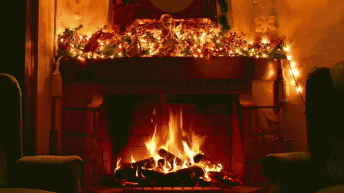 Christmas Fireplace Moving Background - carrotapp