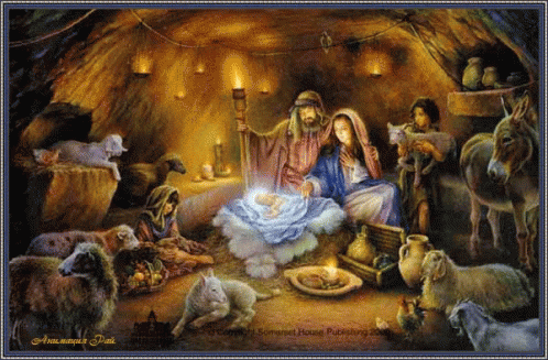 baby jesus christmas gif