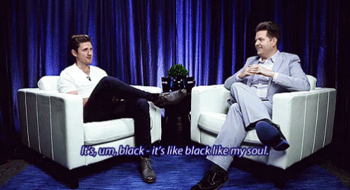 aaron tveit interview gif