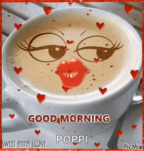 Good Morning Kiss Gif Goodmorning Kiss Coffee Discover Share Gifs