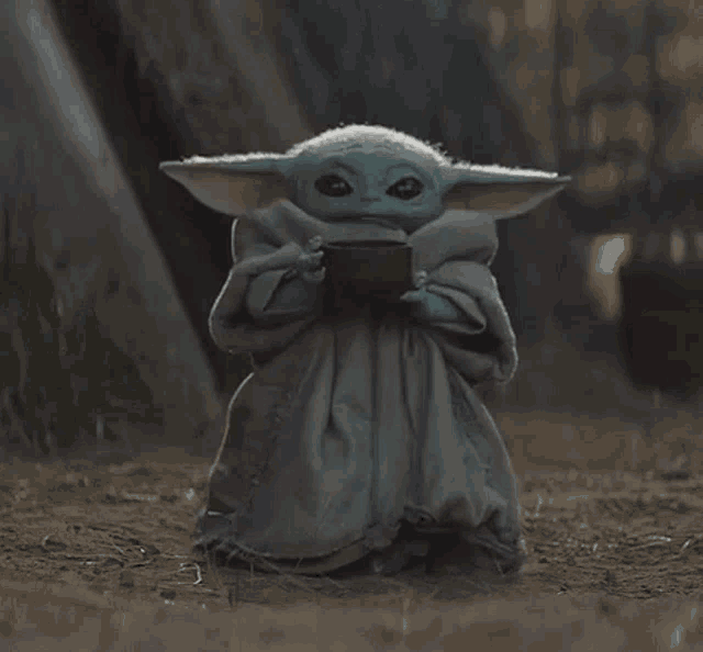 Baby Yoda The Mandalorian GIF - BabyYoda TheMandalorian SipsTea ...